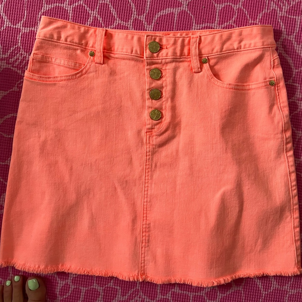 Orange Skirt from Lilly Pulitzer - multi button (never worn)